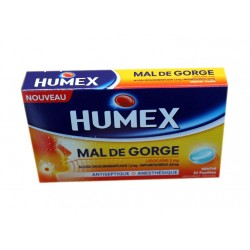 HUMEX MAL DE GORGE MENTHE PASTILLES 24 PASTILLES URGO