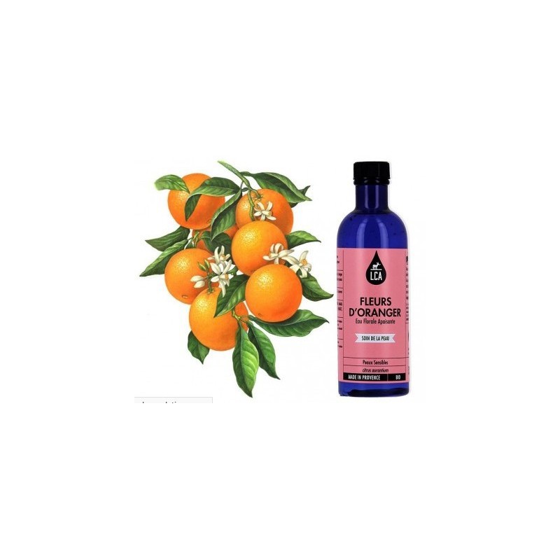 Eau de Fleur d'Oranger Alimentaire Bio – Lot de 3 – 3 x 200 ml