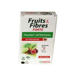 FRUITS & FIBRES FORTE TRANSIT INTESTINAL 12 GELULES ORTIS