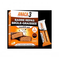 ANACA 3 BARRES REPAS BRULE GRAISSE CHOCOLAT NOIR NUTRAVALIA