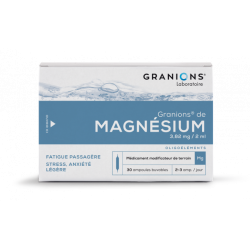 GRANIONS DE MAGNESIUM  3,82 mg/2ml, solution buvable en ampoule