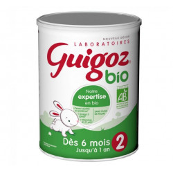 GUIGOZ 2 BIO LAIT 2ème AGE DE 6 MOIS A 1 AN format 800g