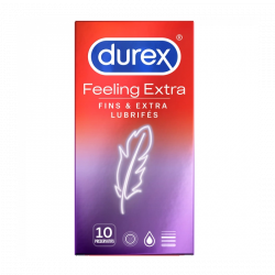 DUREX FEELING EXTRA 10 PRESERVATIFS
