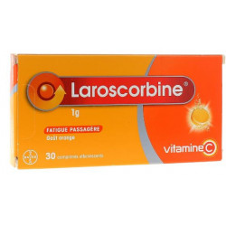 LAROSCORBINE 1 G EFFERVESCENT 2 x 15 comprimés SANS SUCRE BAYER