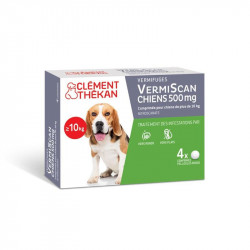 VERMISCAN CHIENS 500MG  4 COMPRIMES CLEMENT THEKAN