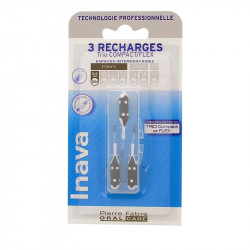 RECHARGE BROSSETTES INTERDENTAIRES TRIO COMPACT FLEX ETROITS ISO0 0.6mm  INAVA