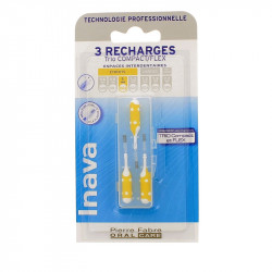 RECHARGE BROSSETTES INTERDENTAIRES TRIO COMPACT FLEX ETROITS ISO2 1mm  INAVA