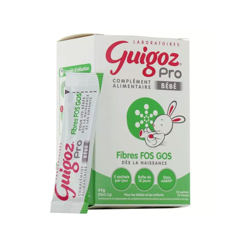 Guigoz Pro Bébé Fibres FOS GOS x20 sachets - Parapharmacie Prado