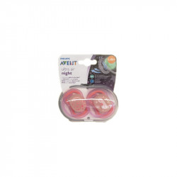 SUCETTES ULTRA AIR NIGHT COLORIS ROSE 6-18 mois AVENT