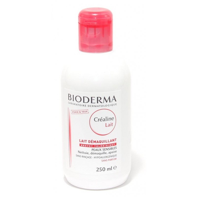 Créaline Lait démaquillant 250 ml Bioderma, lait démaquillant visage peaux  sensibles