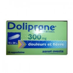 DOLIPRANE 300MG 10 SUPPOSITOIRES SANOFI 